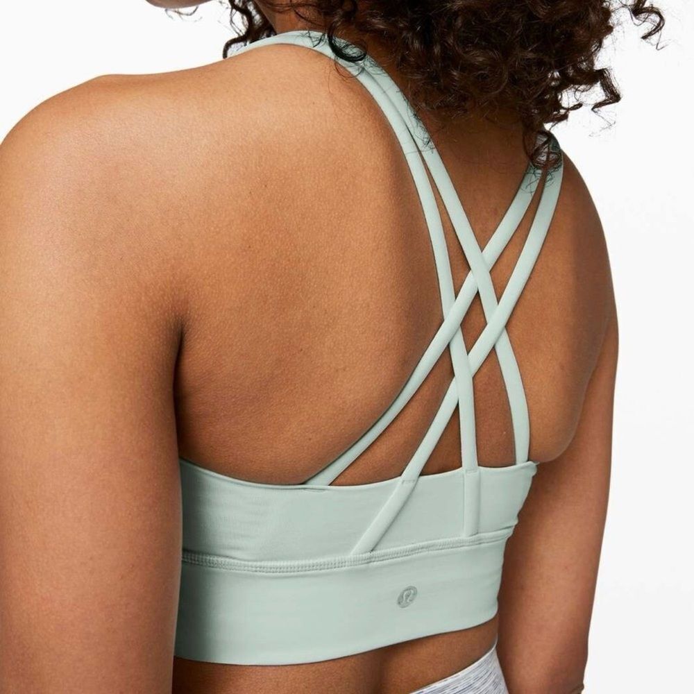 Lululemon Energy Bra Long Line Polar Ice Women’s 8